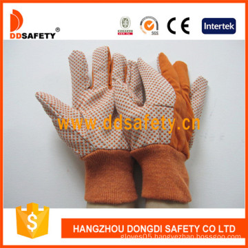 Garden Gloves Polka Orange Dots Safety Gloves (DCD205)